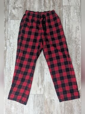 Men's Red & Black Buffalo Plaid Jogger Pants